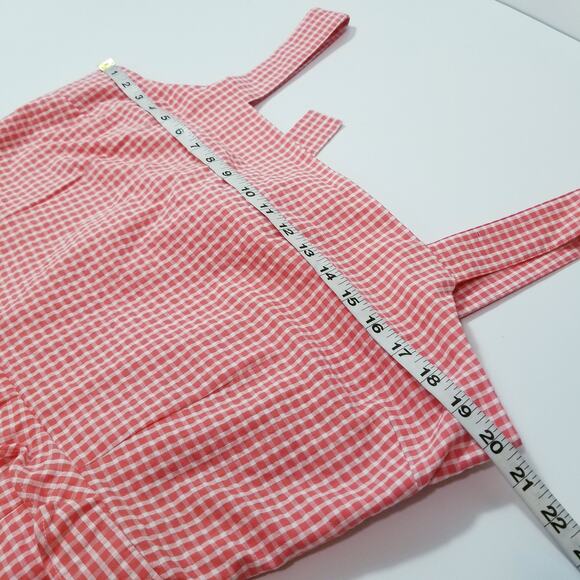 Gal meets Glam Gingham Ruffle Logan Jumpsuit Wide Leg Square neckline - Picture 4 of 15